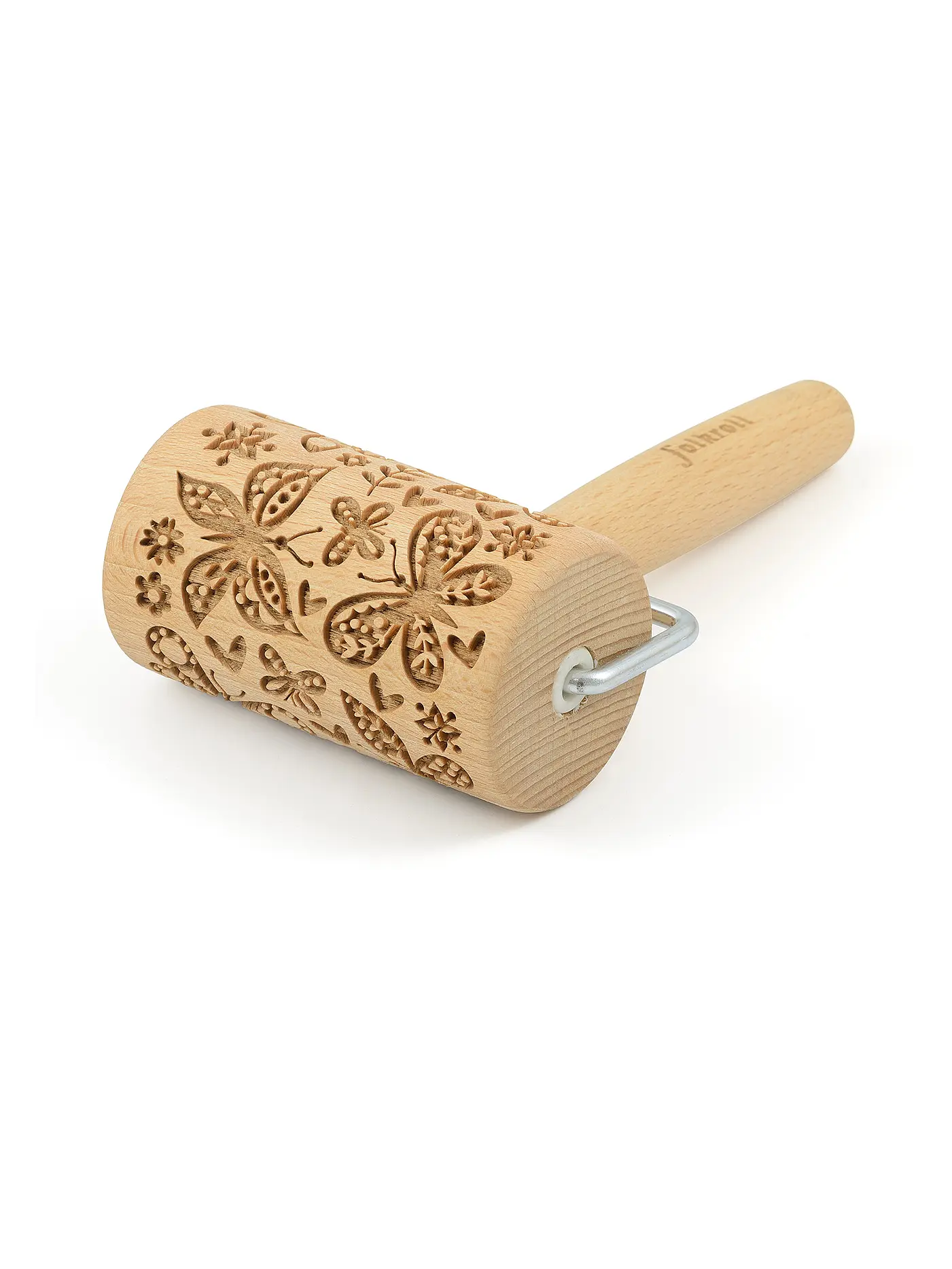 FOLKROLL | Teigrolle Mini 9,5cm Schmettterling | 
